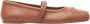 Marni Leren Ballerina Flats met Ingedrukte Strik Brown Dames - Thumbnail 6