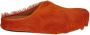 Marni Fussbett Sabot slippers met kalfshaar Oranje - Thumbnail 9