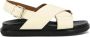 Marni Sandalen Ivory Smooth Leather Sandals With Rear Belt in beige - Thumbnail 7