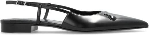 Marni Leren schoenen met logo