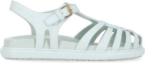 Marni Lichtblauwe leren gladiator sandalen Blue Dames