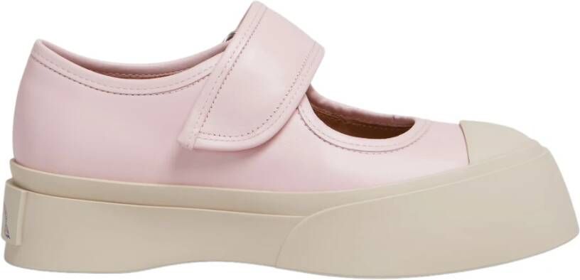 Marni Lichtroze nappa leren Mary Jane sneaker Pink Dames