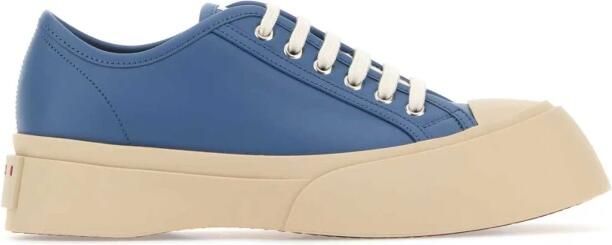 Marni Blauwe Leren Pablo Sneakers