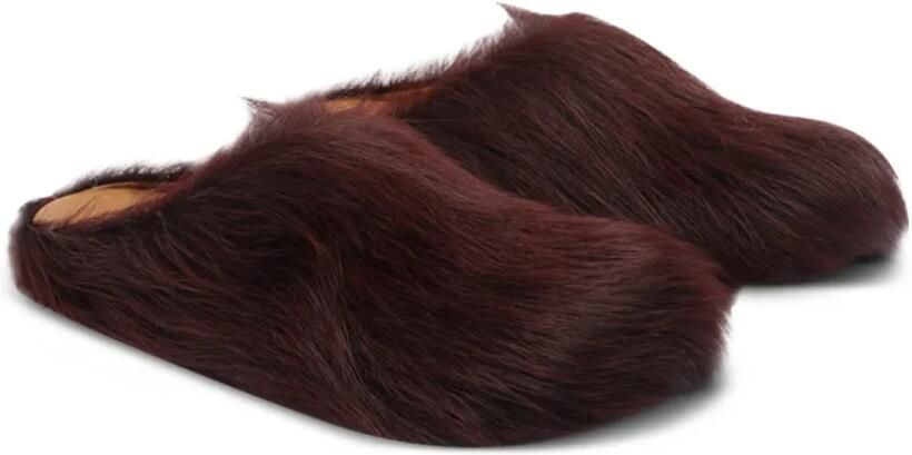 Marni Bordeauxrode Comfort Klompen