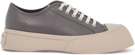 Marni Elegante grijze kalfsleren sneakers