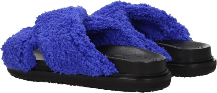 Marni Zomer Fussbett Sliders Blauw Dames