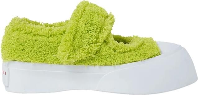 Marni Harige Weef Sneakers Green Dames