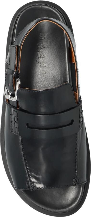 Marni Fussbett Leren Sandaal - Foto 2