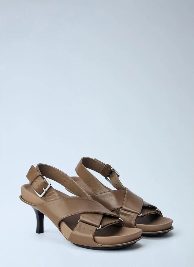 Marni Fussbett Leren Slingback Sandalen - Foto 3