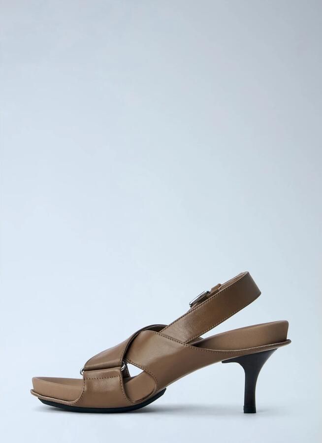 Marni Fussbett Leren Slingback Sandalen - Foto 4