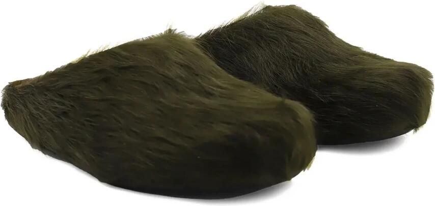 Marni Groene Sabot Sandalen