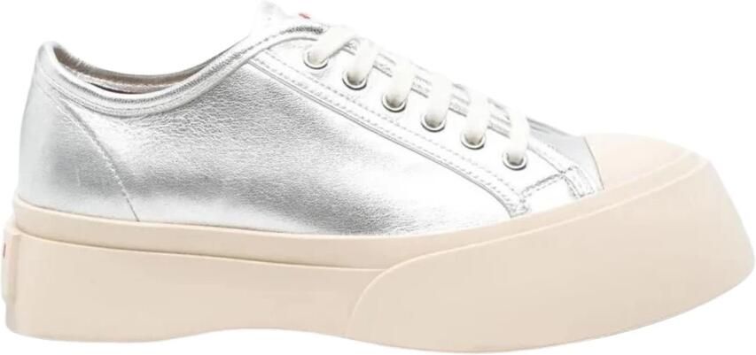 Marni Lage sneakers van leer met veters en rubberen zool