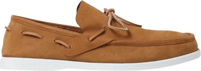 Marni Leren Bootschoenen Casual Design