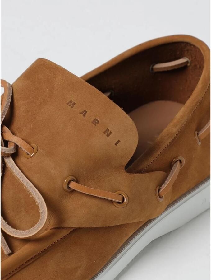 Marni Leren Bootschoenen Casual Design