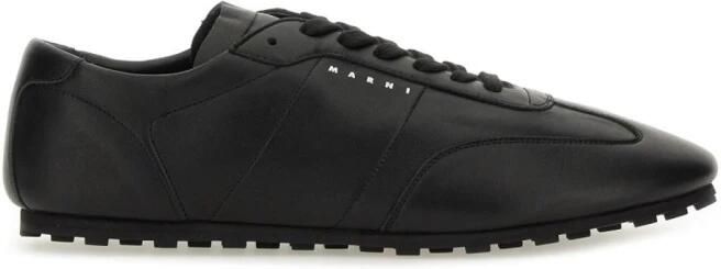 Marni Leren Lage Sneakers