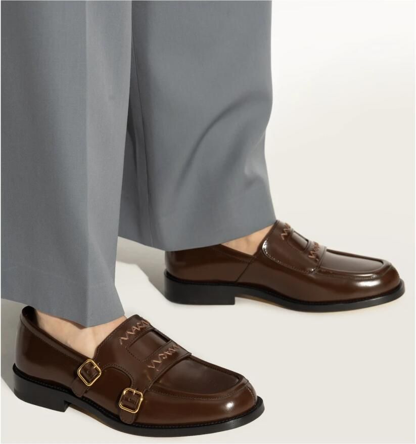 Marni Leren loafers schoenen - Foto 2