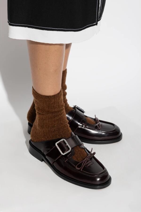 Marni Leren Mules - Foto 2