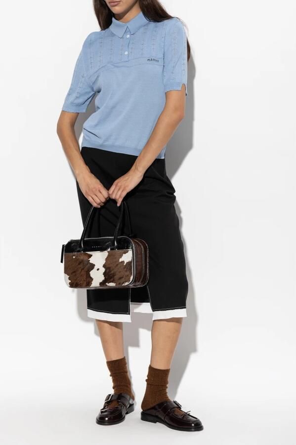 Marni Leren Mules - Foto 3