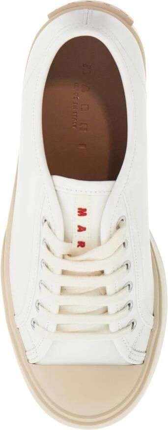 Marni Leren Pablo Sneakers met Stoffen Detail - Foto 2
