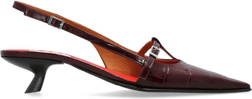 Marni Leren Schoenen met Hak