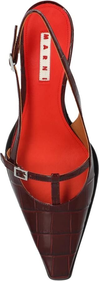 Marni Leren Schoenen met Hak - Foto 6