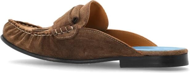 Marni Leren Slippers - Foto 6