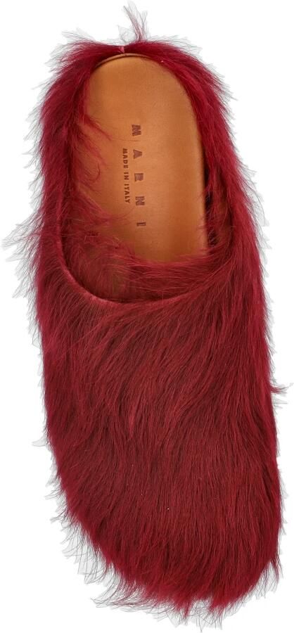 Marni Long Hair Calfskin Fussbett Sabot - Foto 2