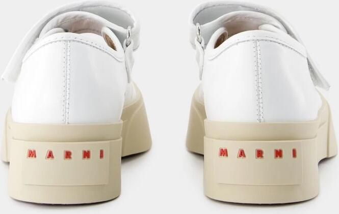 Marni Low-Top Sneakers Mary Jane Sneakers Leather White in wit - Foto 5