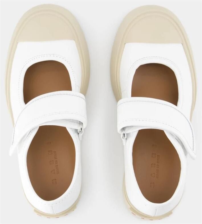 Marni Low-Top Sneakers Mary Jane Sneakers Leather White in wit - Foto 2