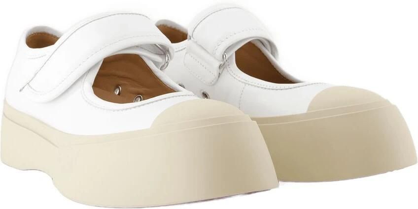 Marni Low-Top Sneakers Mary Jane Sneakers Leather White in wit - Foto 3