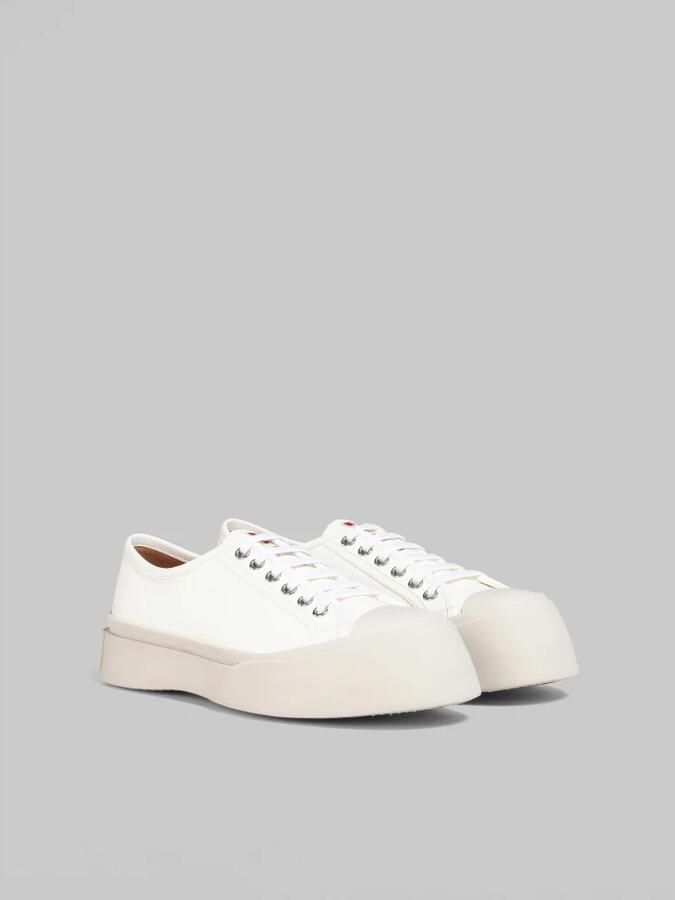 Marni Witte Sneakers Regular Fit Geschikt voor Alle Temperaturen 100% Leer White - Foto 3