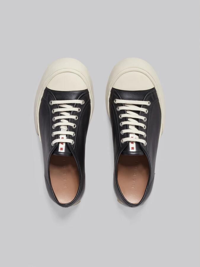 Marni Low-Top Sneakers Black Smooth Leather Sneakers in zwart - Foto 4