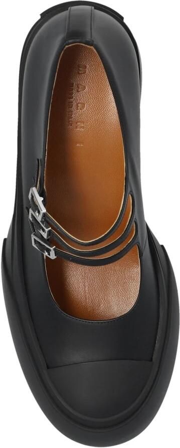 Marni Leren pumps met verstelbare gespsluitingen Black Dames