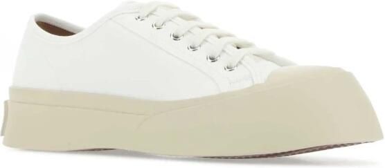 Marni Witte Sneakers Regular Fit Geschikt voor Alle Temperaturen 100% Leer White - Foto 13