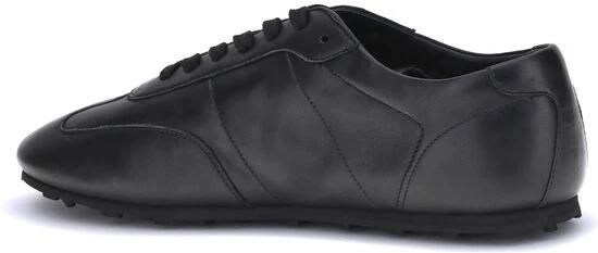 Marni Zwarte leren vetersneakers - Foto 8