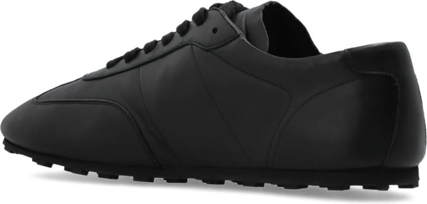 Marni Zwarte leren vetersneakers - Foto 4