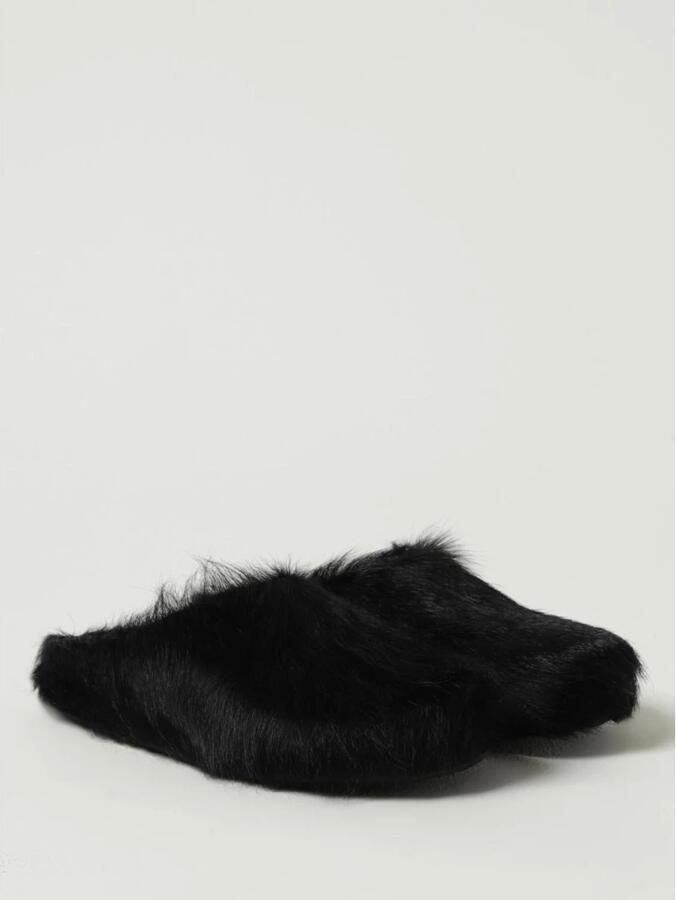 Marni Raffia Instappers Ronde Neus Ontwerp Black Heren