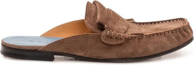 Marni Suede Sabot met Franje