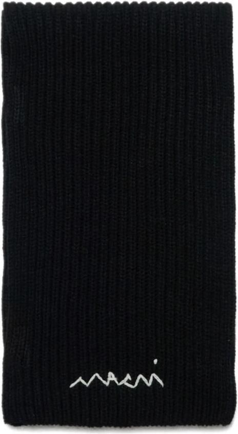 Marni Wollen sjaal met symbool