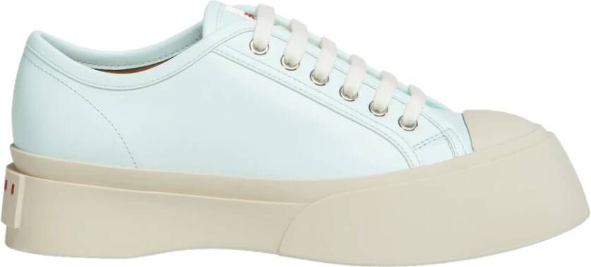 Marni Nappa Leren Lage Sneakers White Dames