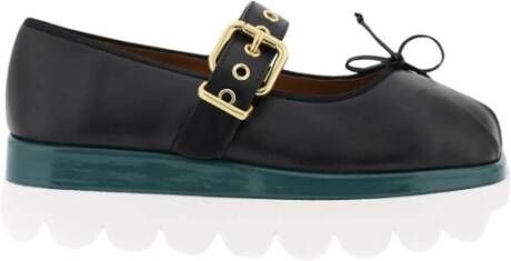Marni Nappa Leren Mary Jane met Notched Sole Multicolor Dames
