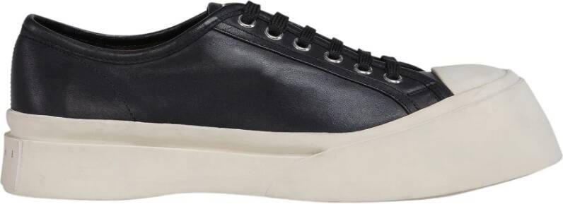 Marni Heren leren sneakers Snzu002002P2722 Zwart Heren