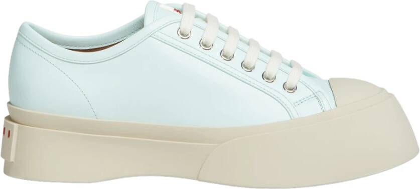 Marni Nappa leren pablo vetersneaker Blue Dames