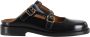 Marni Slippers & Mules Black Leather Sabot in zwart - Thumbnail 1