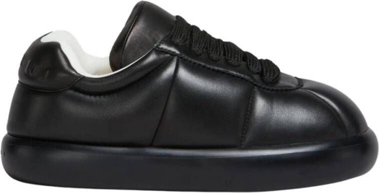 Marni Oversized Leren Sneaker met Puffy Silhouet Black Heren