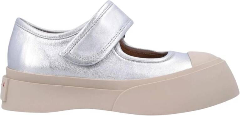 Marni Platform Sneaker Metallic Leather