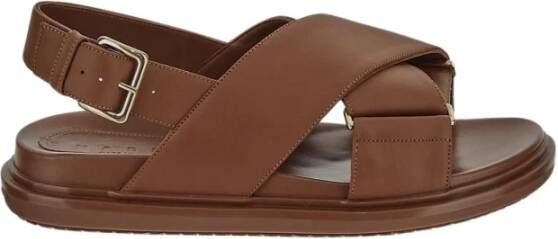 Marni Platte Damesschoenen Brown Dames
