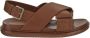 Marni Bruine platte sandalen voor vrouwen Bruin Dames - Thumbnail 5