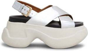Marni Platte sandalen Grijs Dames