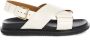 Marni Fussbet sandalen met gekruiste bandjes Beige - Thumbnail 1